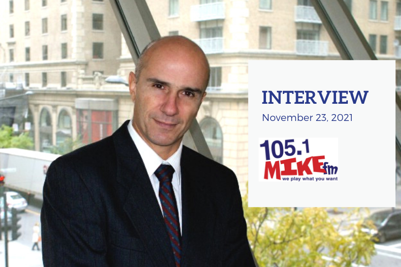 Daniel Romano Speaks About Law On MIKE FM 105.1 [AUDIO]